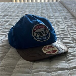 New Jersey Nets Blue and Brown Cap